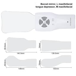 AG Dental Anti-Fog Mirrors Set Fog Free Intraoral Photography Stainless Steel Mirror with LED Light Orthodontic Reflectors