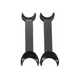2pcs Black Double Head Lip Retractor Dental Intraoral Lip Cheek Retractor Dental Orthodontic Mouth Opener Dentist Tools 2 Sizes