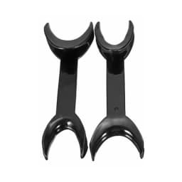 2pcs Black Double Head Lip Retractor Dental Intraoral Lip Cheek Retractor Dental Orthodontic Mouth Opener Dentist Tools 2 Sizes