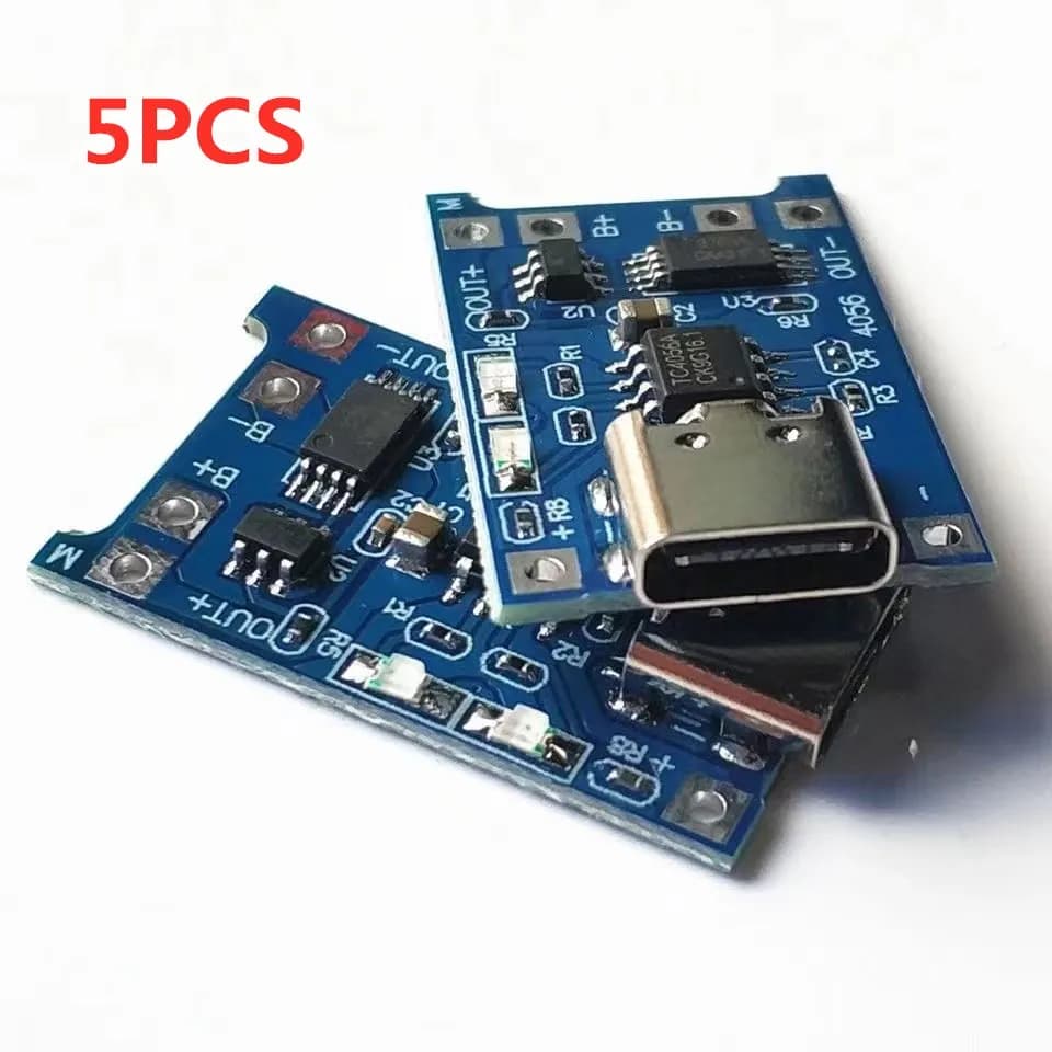 2/5PCS 5V 1A Micro/Type-c/Mini 18650 TP4056 Lithium Battery Charger Module Charging Board With Protection Dual Functions Li-ion