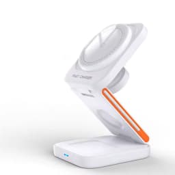 3 in 1 Foldable Charging Station Fast Magnetic Wireless Charger Stand for iPhone 17 16 15 14 13 12 Apple Watch 8 7 6 Airpods Pro