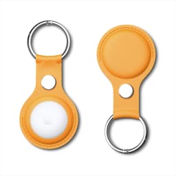 Vothoon PU Leather Case for Apple Airtag Protective Case Cover for Apple Locator Tracker Anti lost Device Keychain