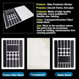 Bike Frame Sticker Protection Waterproof Bicycle Protector Film Stickers Wear-resisting Frame Protector Bicycle Protective Film