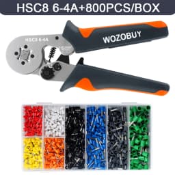 Ferrule Sleeves Terminal Crimping Tools Mini Electrical Pliers HSC8 6-4/6-6(0.25-10mm²/0.25-6mm²) Wire Connection Repair Clamp