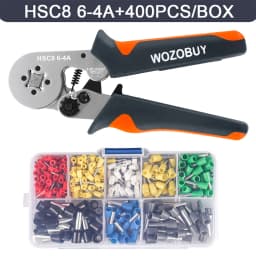 Ferrule Sleeves Terminal Crimping Tools Mini Electrical Pliers HSC8 6-4/6-6(0.25-10mm²/0.25-6mm²) Wire Connection Repair Clamp