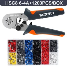 Ferrule Sleeves Terminal Crimping Tools Mini Electrical Pliers HSC8 6-4/6-6(0.25-10mm²/0.25-6mm²) Wire Connection Repair Clamp