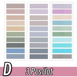 2400S Transparent Colorful Index Creative Memo Pads Office School Stationery Self-Adhesive Stickers Sticky Note Pads