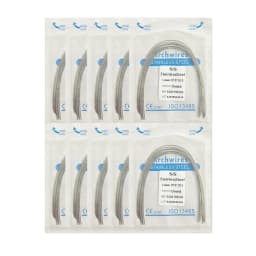 10pack Dental Arch Wires Orthodontic Super Elastic Stainless Steel Round Rectangle Archwire Lower/Upper 012/014/020/16x16/16x22
