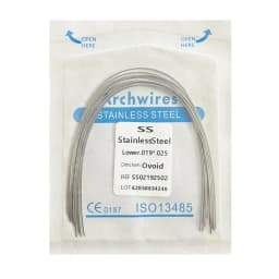 10pack Dental Arch Wires Orthodontic Super Elastic Stainless Steel Round Rectangle Archwire Lower/Upper 012/014/020/16x16/16x22