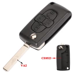 Jingyuqin 2/3 Buttons for Peugeot 207 307 308 407 607 807 For Citroen C2 C3 C4 C5 C6 Auto Remote key Case Va2/Hu83 CE0523 CE0536
