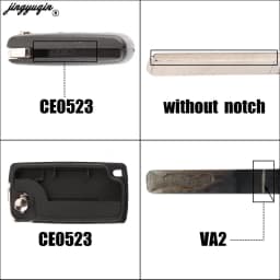 Jingyuqin 2/3 Buttons for Peugeot 207 307 308 407 607 807 For Citroen C2 C3 C4 C5 C6 Auto Remote key Case Va2/Hu83 CE0523 CE0536