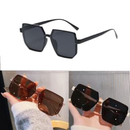 Big Frame Vintage Sunglasses Women Men Brand Square Sun Glasses Retro Eye Glasses Goggle for Male Female Polygon Sunglasses 