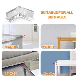 4Pcs/10PCS Children Baby Safety Silicone Protector Table Corner Edge Protection Cover Children Anticollision Edge Guards