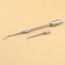 1 set Stainless Steel Manual Dental Crown Remover 2 Tips Press Button Dental Lab Equipment Dental Tools Material Manual Control