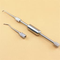 1 set Stainless Steel Manual Dental Crown Remover 2 Tips Press Button Dental Lab Equipment Dental Tools Material Manual Control
