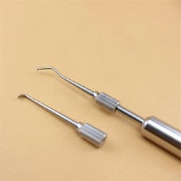 1 set Stainless Steel Manual Dental Crown Remover 2 Tips Press Button Dental Lab Equipment Dental Tools Material Manual Control