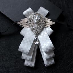 Men's Handmade Bow Tie Formal Dress Wedding Banquet Host Evening Crystal Ribbon Tassel Diamond Bowtie For Man Luxury Butterfly