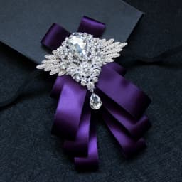 Men's Handmade Bow Tie Formal Dress Wedding Banquet Host Evening Crystal Ribbon Tassel Diamond Bowtie For Man Luxury Butterfly