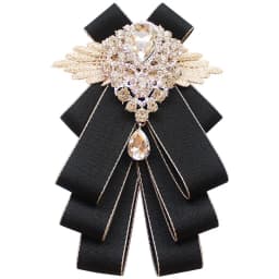Men's Handmade Bow Tie Formal Dress Wedding Banquet Host Evening Crystal Ribbon Tassel Diamond Bowtie For Man Luxury Butterfly