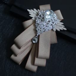 Men's Handmade Bow Tie Formal Dress Wedding Banquet Host Evening Crystal Ribbon Tassel Diamond Bowtie For Man Luxury Butterfly