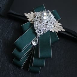 Men's Handmade Bow Tie Formal Dress Wedding Banquet Host Evening Crystal Ribbon Tassel Diamond Bowtie For Man Luxury Butterfly
