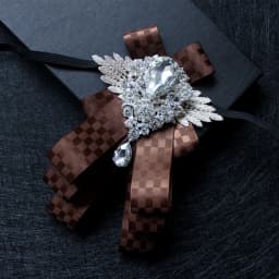 Men's Handmade Bow Tie Formal Dress Wedding Banquet Host Evening Crystal Ribbon Tassel Diamond Bowtie For Man Luxury Butterfly