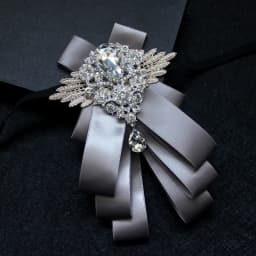 Men's Handmade Bow Tie Formal Dress Wedding Banquet Host Evening Crystal Ribbon Tassel Diamond Bowtie For Man Luxury Butterfly