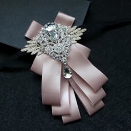 Men's Handmade Bow Tie Formal Dress Wedding Banquet Host Evening Crystal Ribbon Tassel Diamond Bowtie For Man Luxury Butterfly