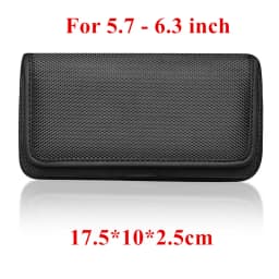 Mobile Phone Waist Bag 3.5-6.3 inch for iPhone Samsung Xiaomi Phone Pouch Case Belt Clip Holster Oxford Cloth Bag Flip Cover