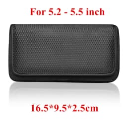 Mobile Phone Waist Bag 3.5-6.3 inch for iPhone Samsung Xiaomi Phone Pouch Case Belt Clip Holster Oxford Cloth Bag Flip Cover