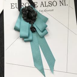 Vintage Crystal Fabric Bow Tie Brooch Korean Fashion Bowties Neckties for Women White Shirt Collar Luxury Jewelry Accessories