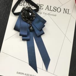Vintage Crystal Fabric Bow Tie Brooch Korean Fashion Bowties Neckties for Women White Shirt Collar Luxury Jewelry Accessories