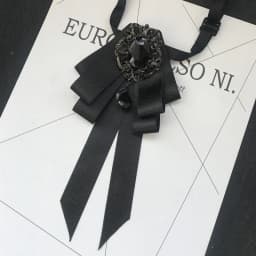 Vintage Crystal Fabric Bow Tie Brooch Korean Fashion Bowties Neckties for Women White Shirt Collar Luxury Jewelry Accessories