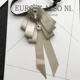 Vintage Crystal Fabric Bow Tie Brooch Korean Fashion Bowties Neckties for Women White Shirt Collar Luxury Jewelry Accessories