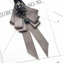 Vintage Crystal Fabric Bow Tie Brooch Korean Fashion Bowties Neckties for Women White Shirt Collar Luxury Jewelry Accessories