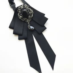 Vintage Crystal Fabric Bow Tie Brooch Korean Fashion Bowties Neckties for Women White Shirt Collar Luxury Jewelry Accessories