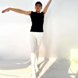 Mens Ballet Dance Tights Full Length Leggings Ballet Costume Training Pants Pantyhose Lycra Elastic Waistband White Black
