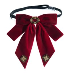 Women Vintage Elegant Pre-Tied Neck Tie Brooch Imitation Pearl Jewelry Ribbon Bow Tie Corsage for Shirt Collar Clothes Dropship