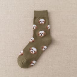 New Cute Cartoon Dog Middle Tube Socks Japanese Ins Creative Female Sokken Shiba Inu Dalmatian Malzis Teddy Pomeranian Dropship