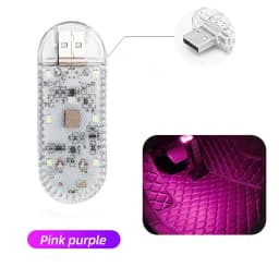 1 PC Multi Color Car Light Wireless LED Touch Light Roof Light Sensor Read Lamp Mini USB Charging Light Car Interior Accessories