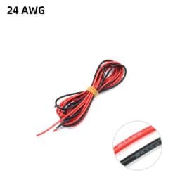 2 Meter Silicon Wire 8 10 12 14 16 18 20 22AWG Heatproof Soft Silicone Silica Gel Wire Cable (1Meter Red+1Meter Black) )