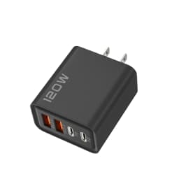 Total 120W Fast Charger USB Type C Cable Fast Charging Phone Power Adapter For iPhone Xiaomi Samsung Quick Charge Wall Charger