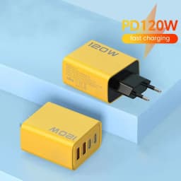 Total 120W Fast Charger USB Type C Cable Fast Charging Phone Power Adapter For iPhone Xiaomi Samsung Quick Charge Wall Charger