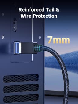 UGREEN CAT 8 Ethernet Cable High Speed Braided 40Gbps 2000MHz Network Lan Cord RJ45 Shielded Indoor for Router PC PS5 Modem Xbox