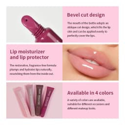 10ml Mirror Lip Glaze Moisturizes Jelly Lip Enrichment Oil Lasting Water Light Glass Lip Oil Remove Line Lip Protection Serum