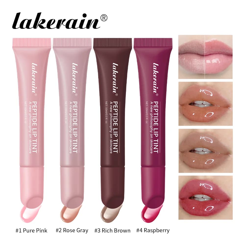 10ml Mirror Lip Glaze Moisturizes Jelly Lip Enrichment Oil Lasting Water Light Glass Lip Oil Remove Line Lip Protection Serum