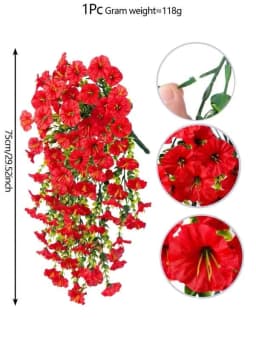 1/2Pcs Artificial Flowers Vine Morning Glory Wedding Bridal Home Room Table Festival Decor Outdoor Yard Garden Arch DIY Gift Box