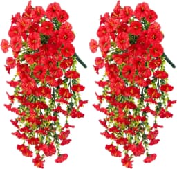 1/2Pcs Artificial Flowers Vine Morning Glory Wedding Bridal Home Room Table Festival Decor Outdoor Yard Garden Arch DIY Gift Box