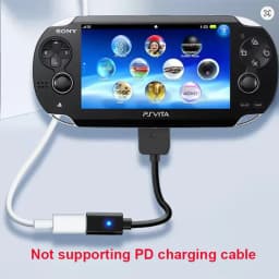 USB C Cable for Playstation Vita 1000 Controller Charging Adapter Type C LED Convert Cord for PS Vita 1000 Console Power Wire