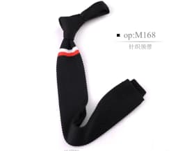 Men's Knitted Knit Leisure Striped Tie Classic Plain Corner Neck Ties For Men Skinny 5cm Normal Necktie Woven Designer Cravat